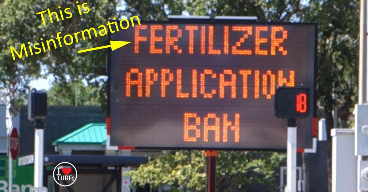 Sign showing misinformation from Pinellas County Nitrogen Blackout